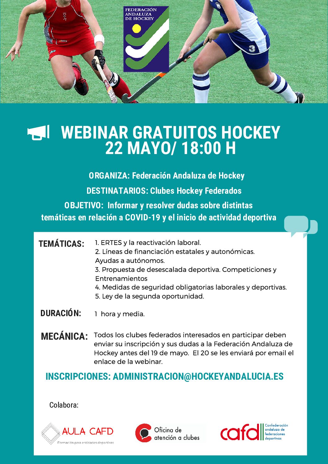 Webinar para los clubes andaluces