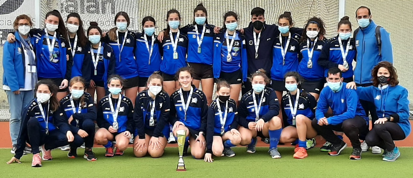 Las jugadoras del CD La Candelaria Málaga91 son las nuevas campeonas de Andalucía Cadete Femenino de Hockey Hierba