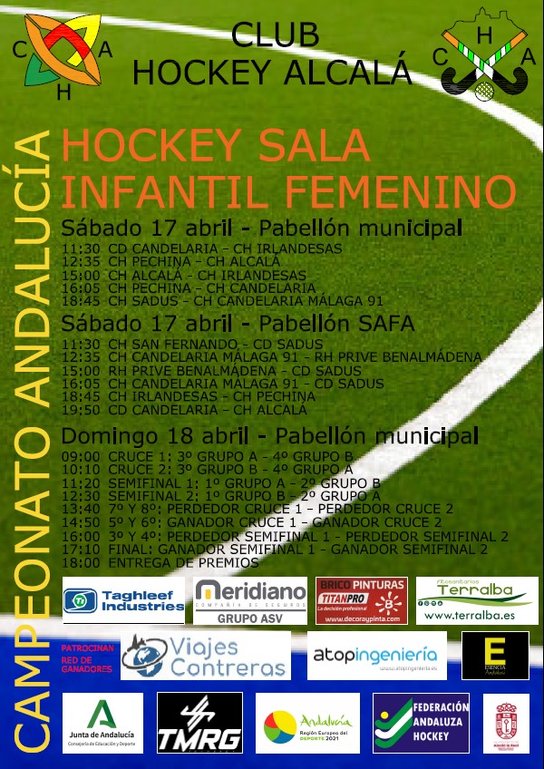 Alcalá la Real acoge este fin de semana el Campeonato de Andalucía Infantil Femenino de Hockey Sala