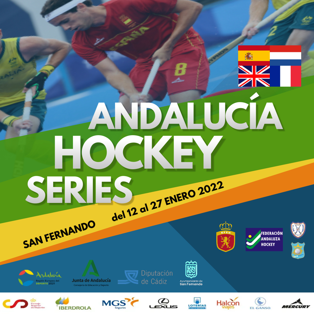 Cuatro selecciones europeas se darán cita en San Fernando para el Andalucía Hockey Series