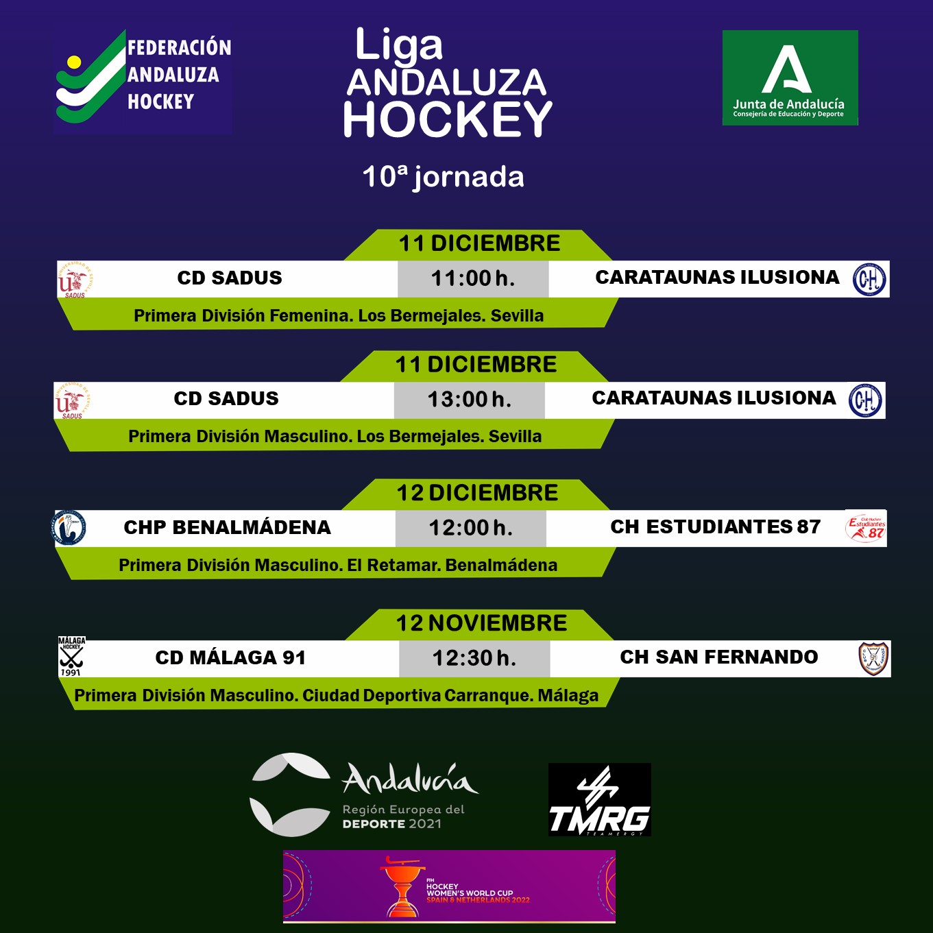 La liga andaluza llega este fin de semana a la décima jornada