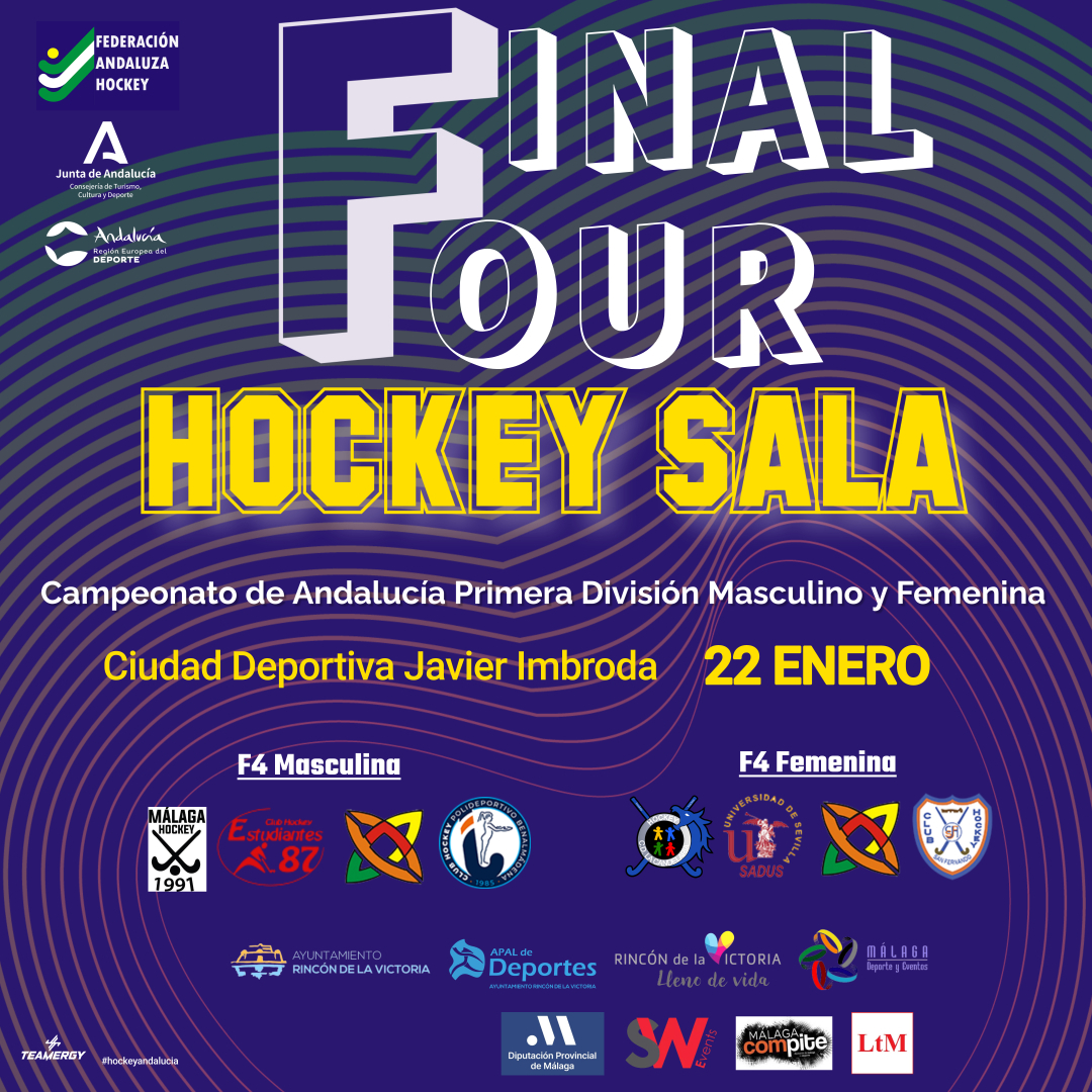 LLEGAN LAS FINAL FOUR DE LAS LIGAS DE 1ª DIVISIÓN ANDALUZA DE HOCKEY SALA