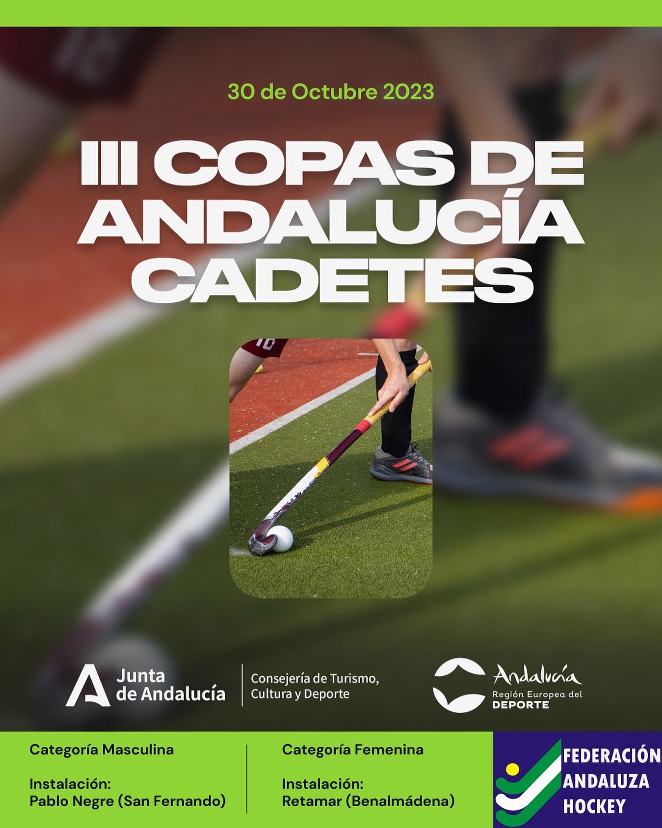 LAS III COPAS DE ANDALUCÍA CADETES ARRANCAN ESTE FIN DE SEMANA