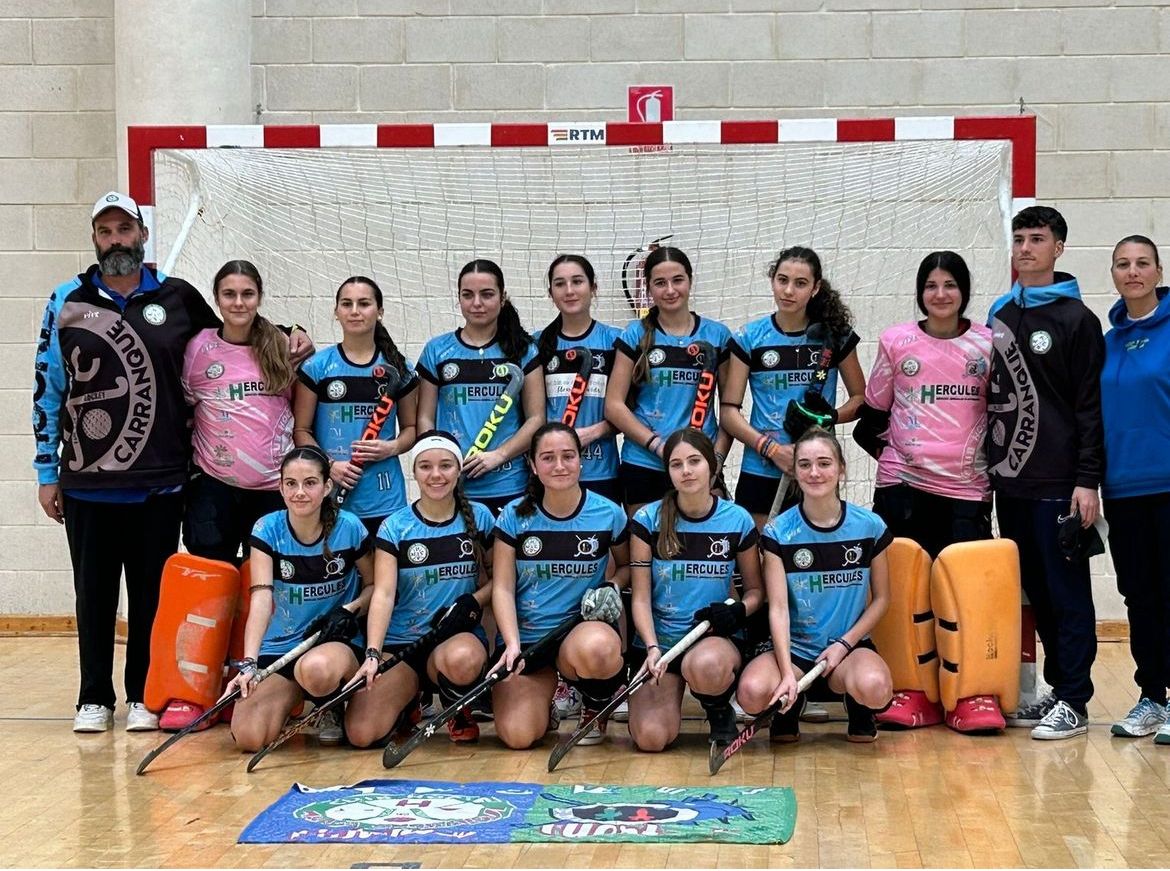 EL MÁLAGA CARRANQUE, CLASIFICADAS PARA EL CAMPEONATO DE ESPAÑA CADETE FEMENINO DE HOCKEY SALA